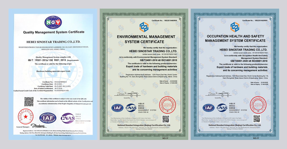 img-1-1 Certification-Hebei Sinostar